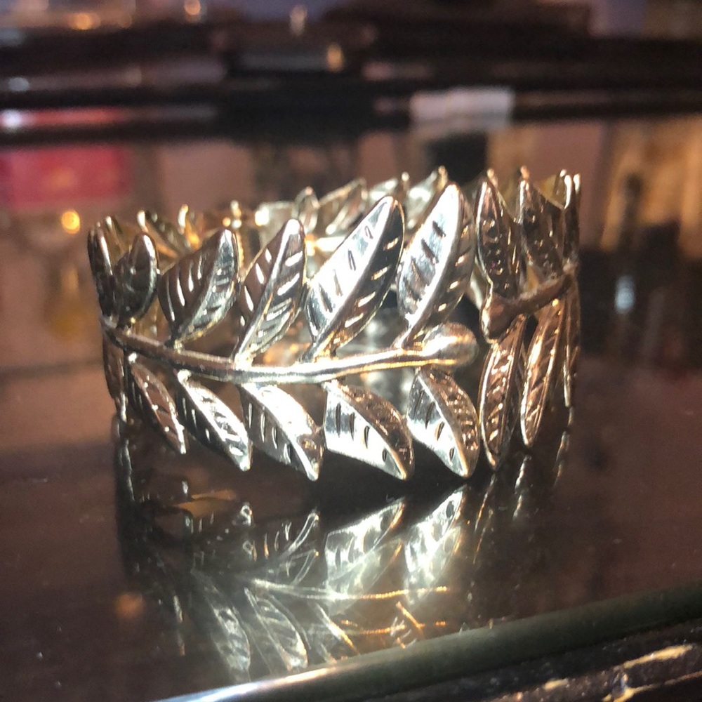 Gold Leaf Cuff Bracelet!